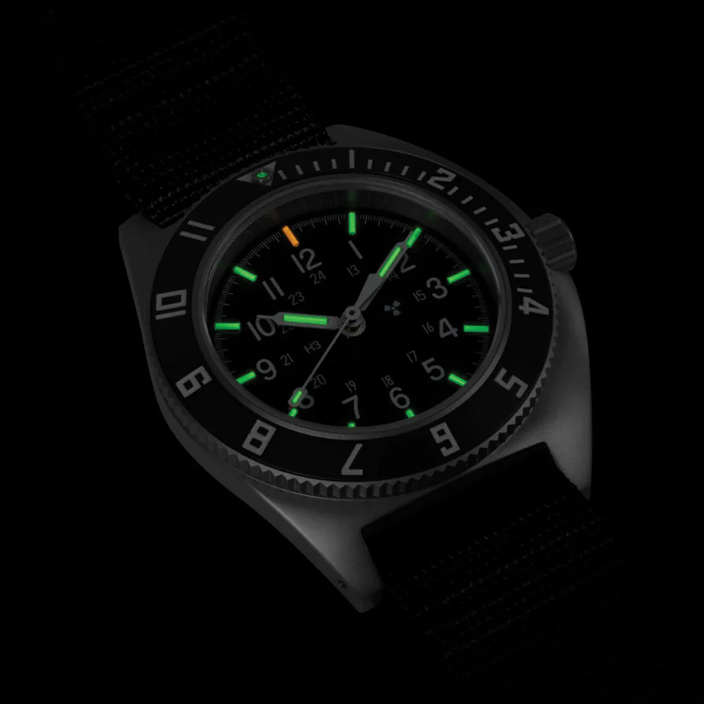 SSNAV No Date 41mm - Black on Ballistic Nylon Strap - Image 4
