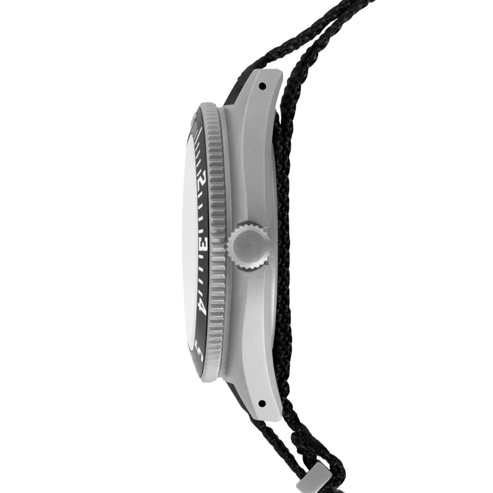 SSNAV No Date 41mm - Black on Nylon Defense Standard Strap - Image 6
