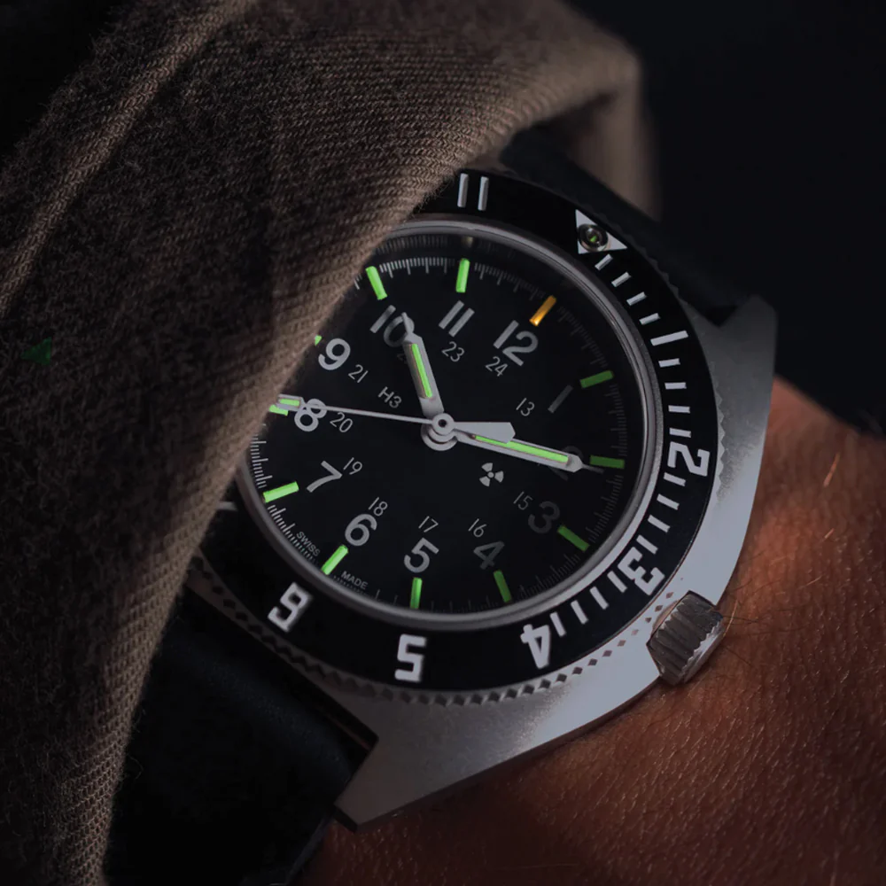 SSNAV No Date 41mm - Black on Rubber Strap - Image 2