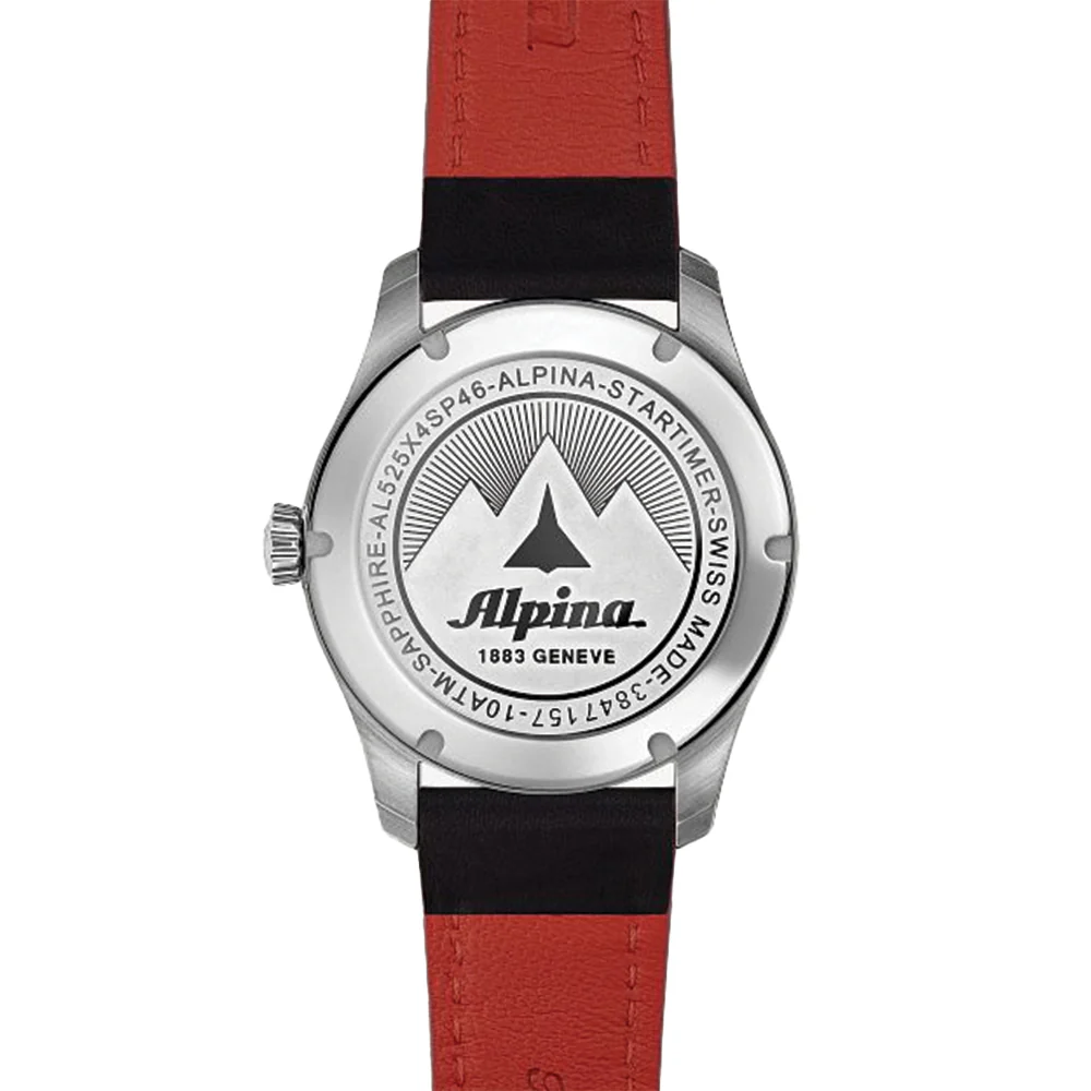 Startimer Pilot Automatic 41mm - Black on Leather Strap - Image 3