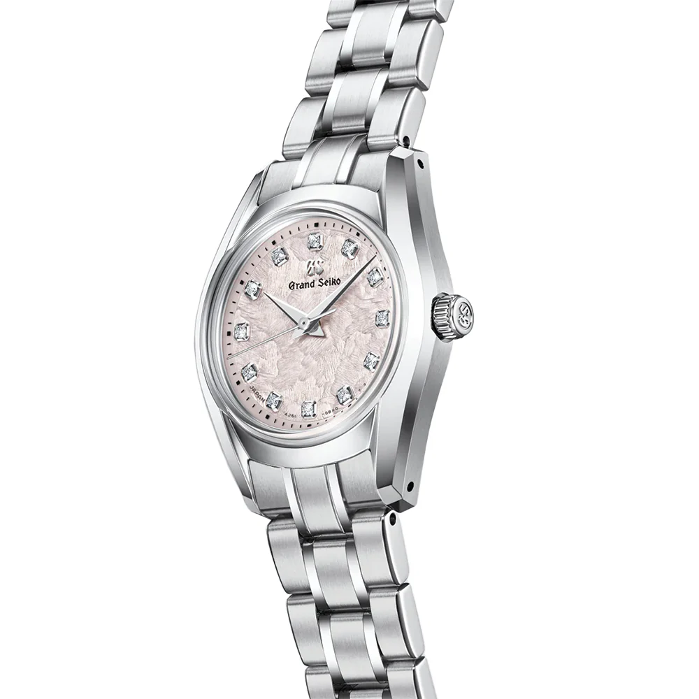 STGF387 “Hana-Ikada" Ladies Heritage with Diamonds 26mm - Pink on Bracelet - Image 5