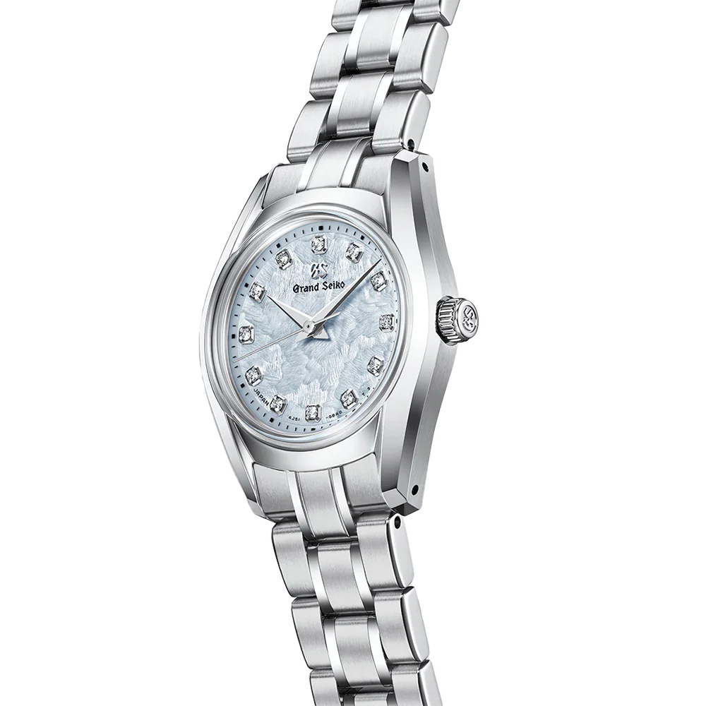 STGF389 “Spring Breeze” Ladies Heritage with Diamonds 26mm - Blue on Bracelet - Image 5