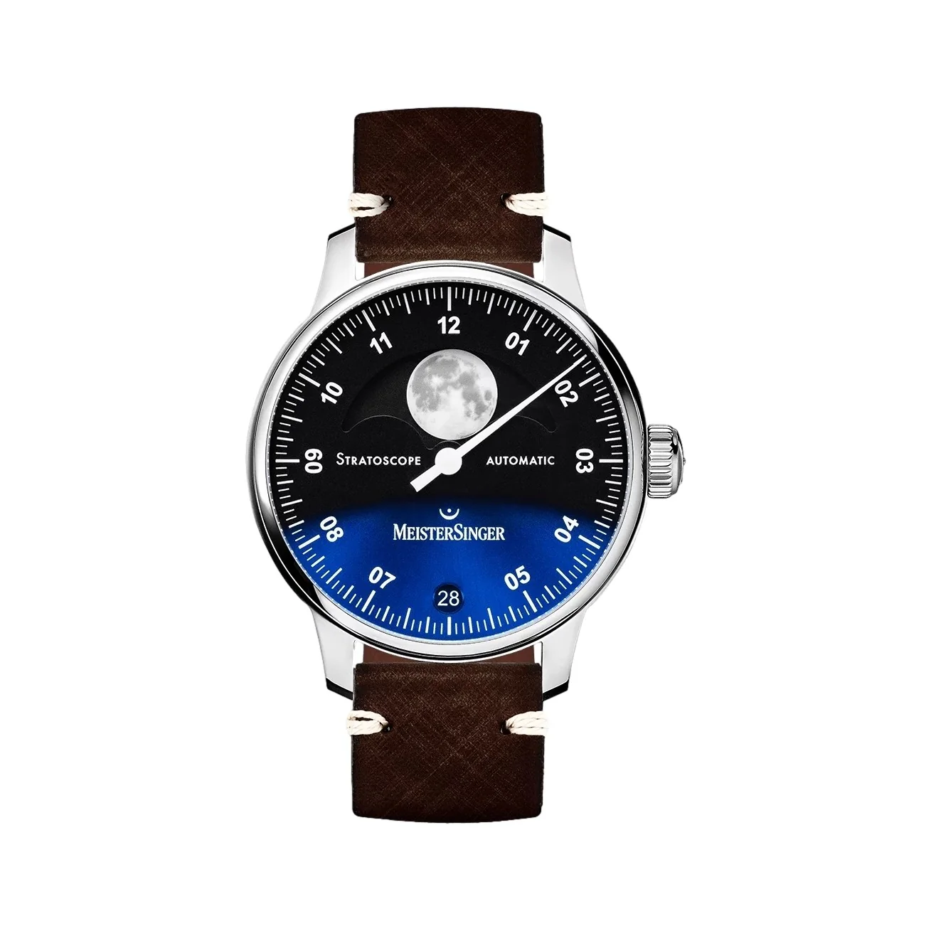 Stratoscope - Black on Leather Strap