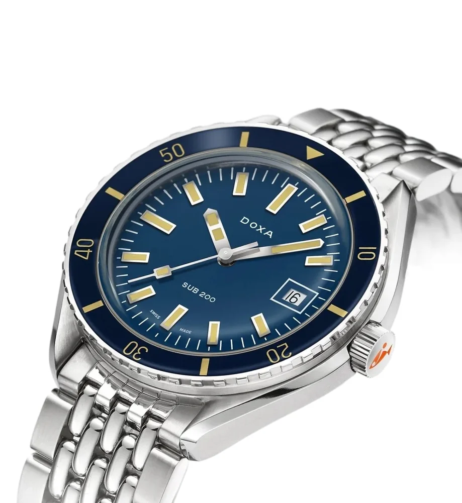 SUB 200 Caribbean Sapphire Inlay Bezel 42mm - Blue on Bracelet - Image 2