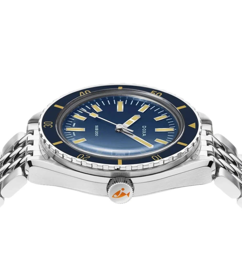 SUB 200 Caribbean Sapphire Inlay Bezel 42mm - Blue on Bracelet - Image 3