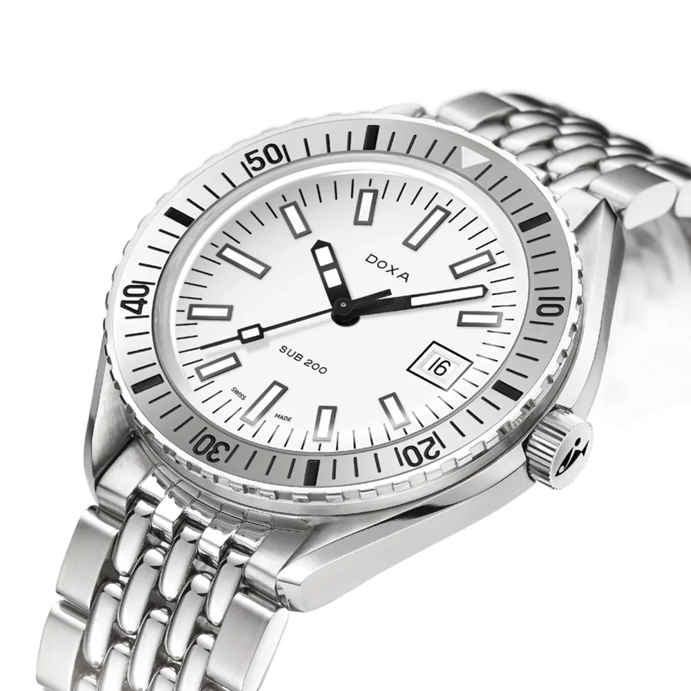 SUB 200 Whitepearl 42mm - White on Bracelet - Image 2