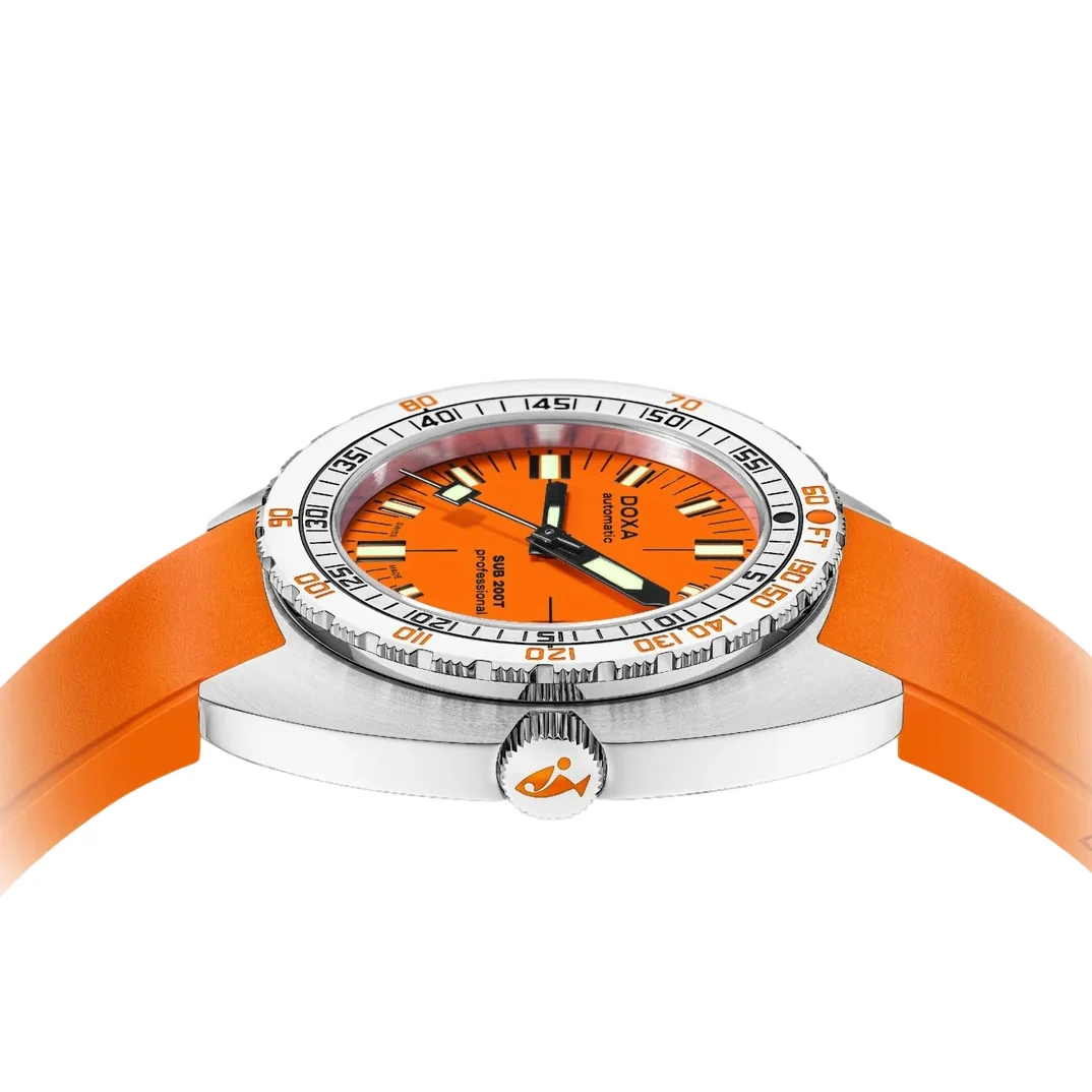 SUB 200T Professional 39mm - Orange on Rubber Strap - Image 3