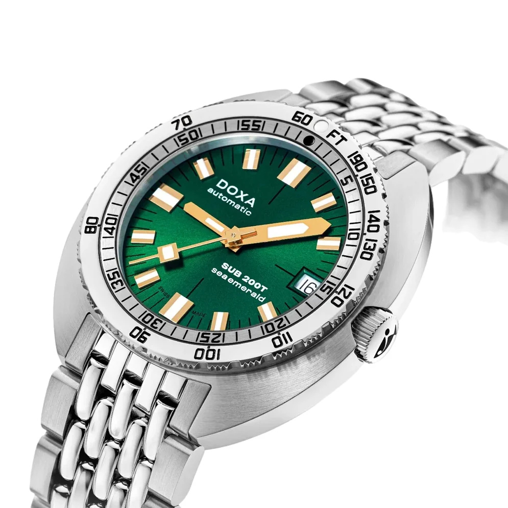 SUB 200T Sea Emerald 39mm - Sunray Green on Bracelet - Image 2