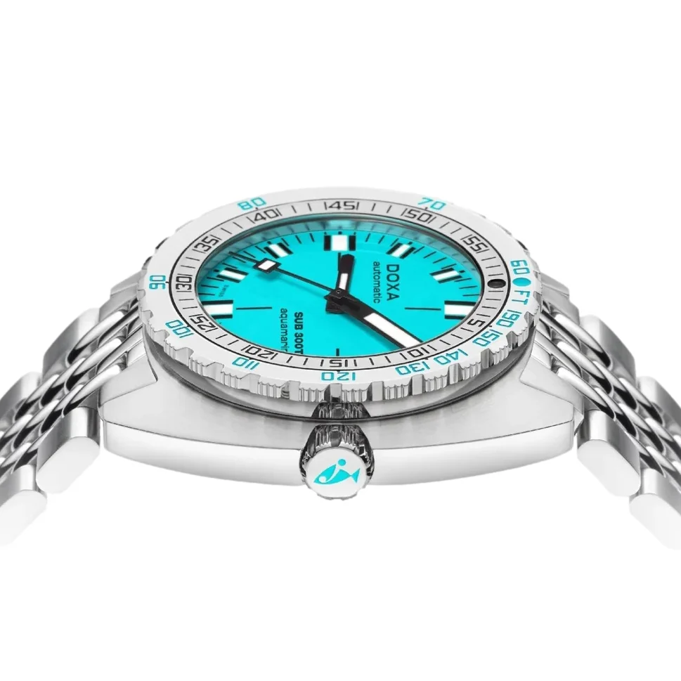 SUB 300T Aquamarine 42.5mm - Turquoise on Bracelet - Image 3