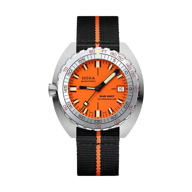 SUB 300T Aristera Professional 42.5mm - Orange on Bracelet - Image 4
