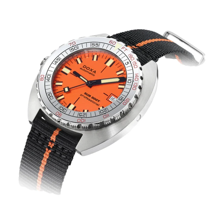 SUB 300T Aristera Professional 42.5mm - Orange on Bracelet - Image 6