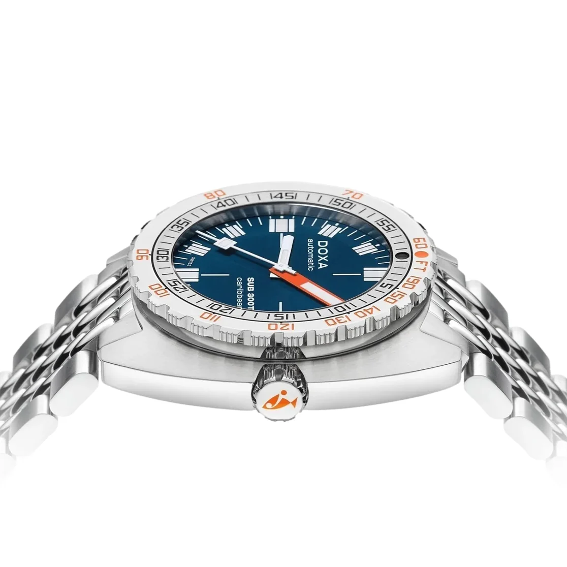 SUB 300T Caribbean 42.5mm - Blue Dial on Bracelet - Image 3