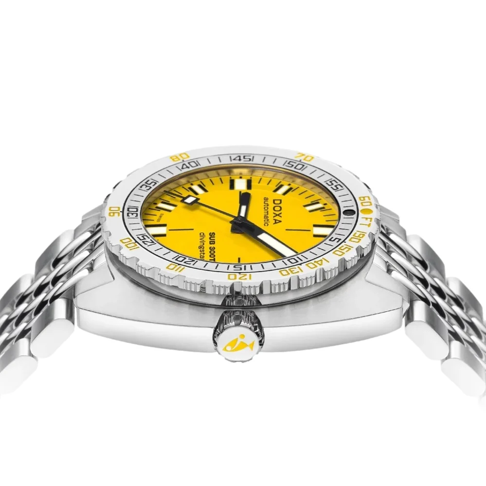 SUB 300T Divingstar 42.5mm - Yellow on Bracelet - Image 3