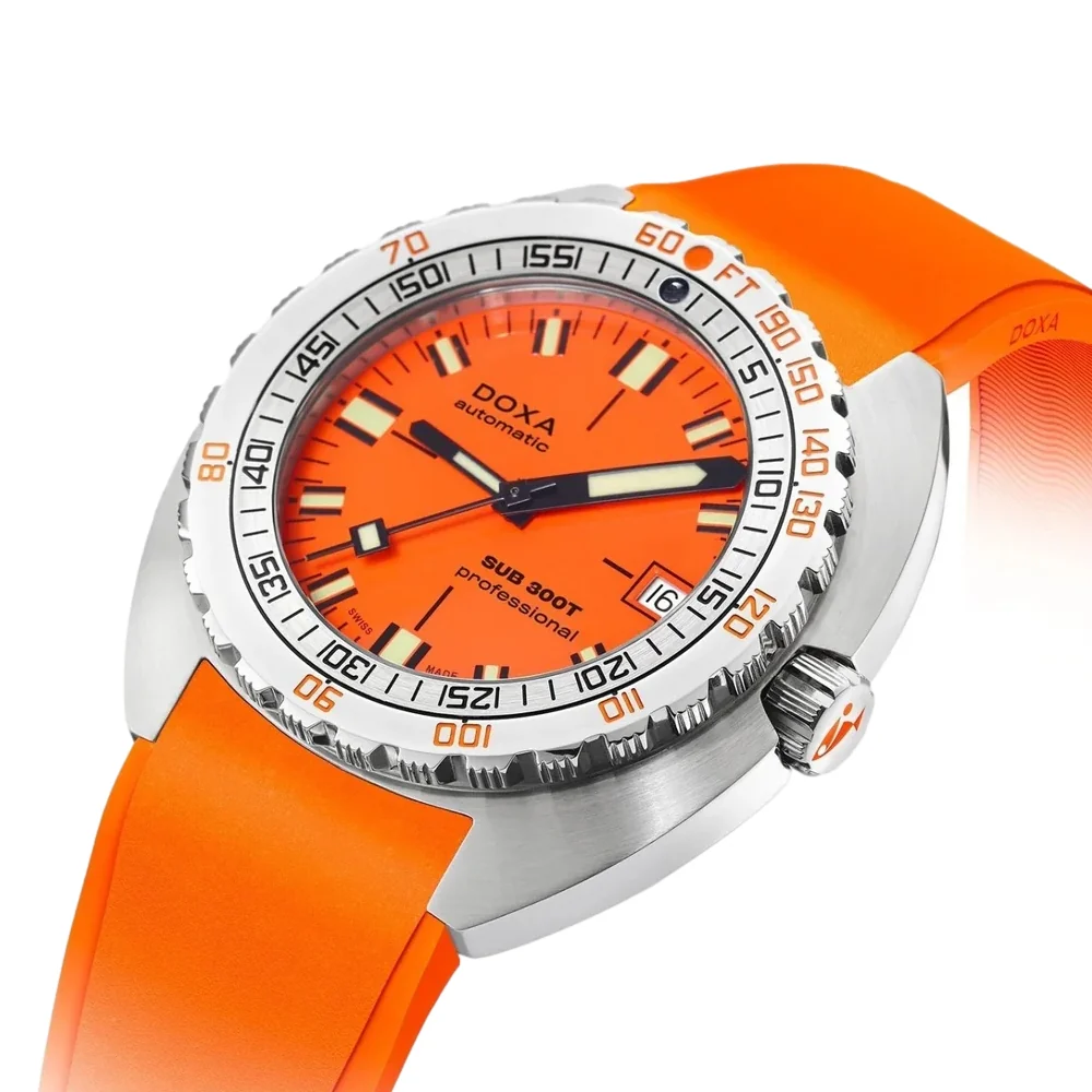 SUB 300T Professional 42.5mm - Orange on Rubber Strap - Image 2