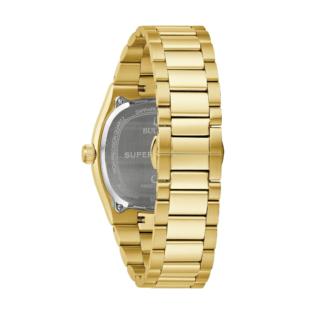 Super Seville High Precision Quartz Gold-Tone 37.5mm - Green on Bracelet - Image 4