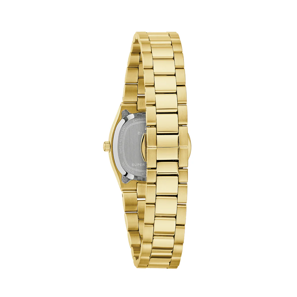 Super Seville Mini Gold-Tone 25mm - Silver-White on Bracelet - Image 3