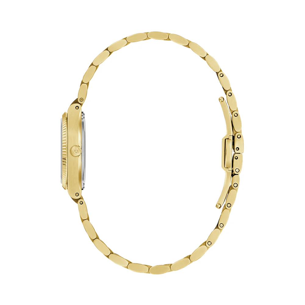 Super Seville Mini Gold-Tone 25mm - Silver-White on Bracelet - Image 4
