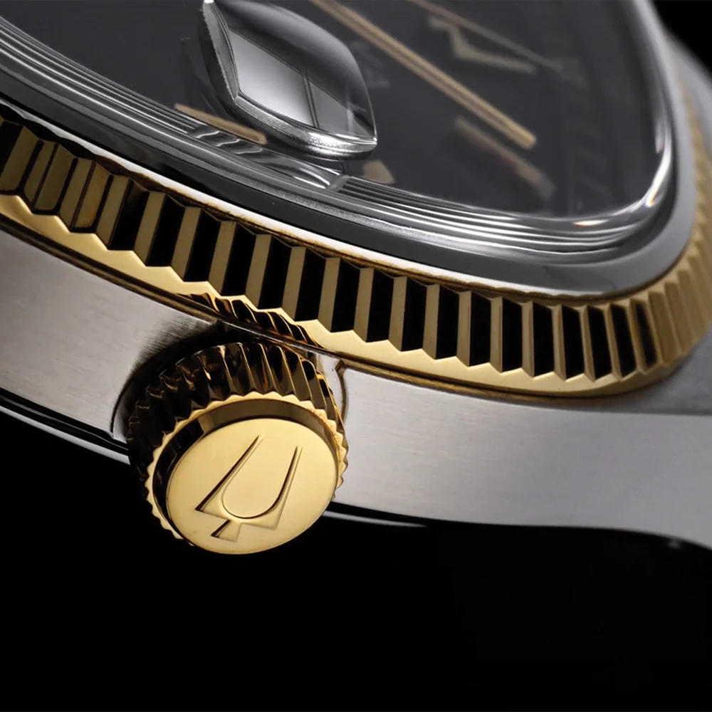 Super Seville High Precision Quartz Two-Tone 37.5mm - Black on Bracelet - Image 4