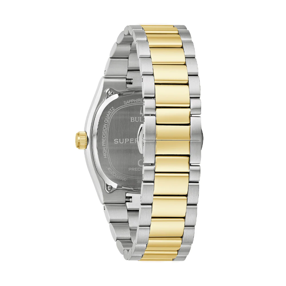 Super Seville High Precision Quartz Two-Tone 37.5mm - Black on Bracelet - Image 5