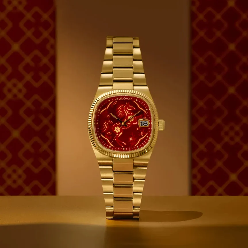 Super Seville Year of the Horse Limited Edition Gold-Tone 37.5mm - Red on Bracelet - Image 2