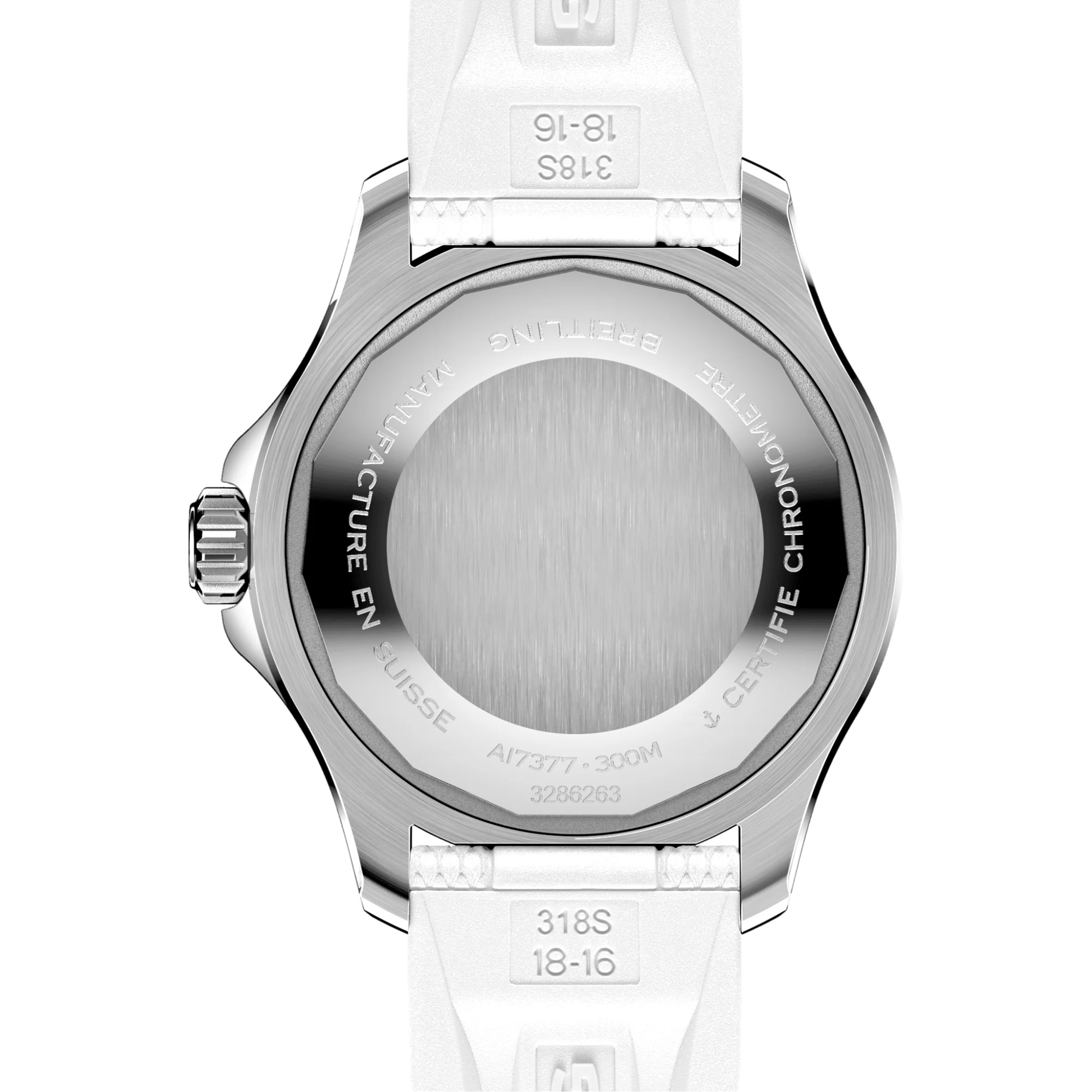 Superocean Automatic 36mm - White on Rubber Strap - Image 4