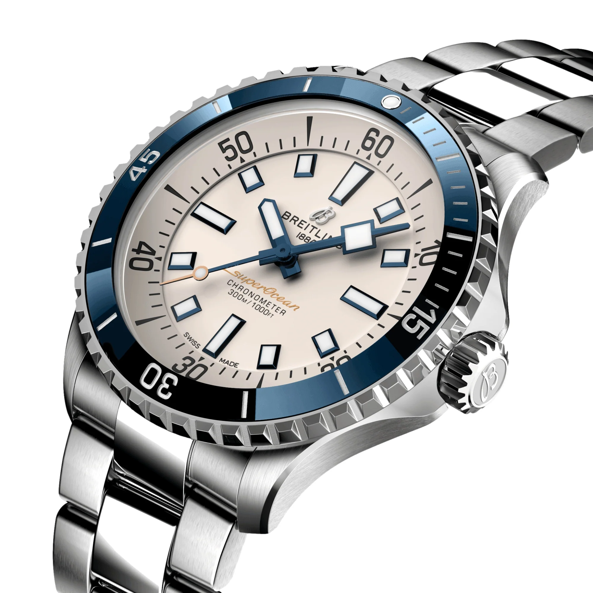 Superocean Automatic 42mm - Cream on Bracelet - Image 2