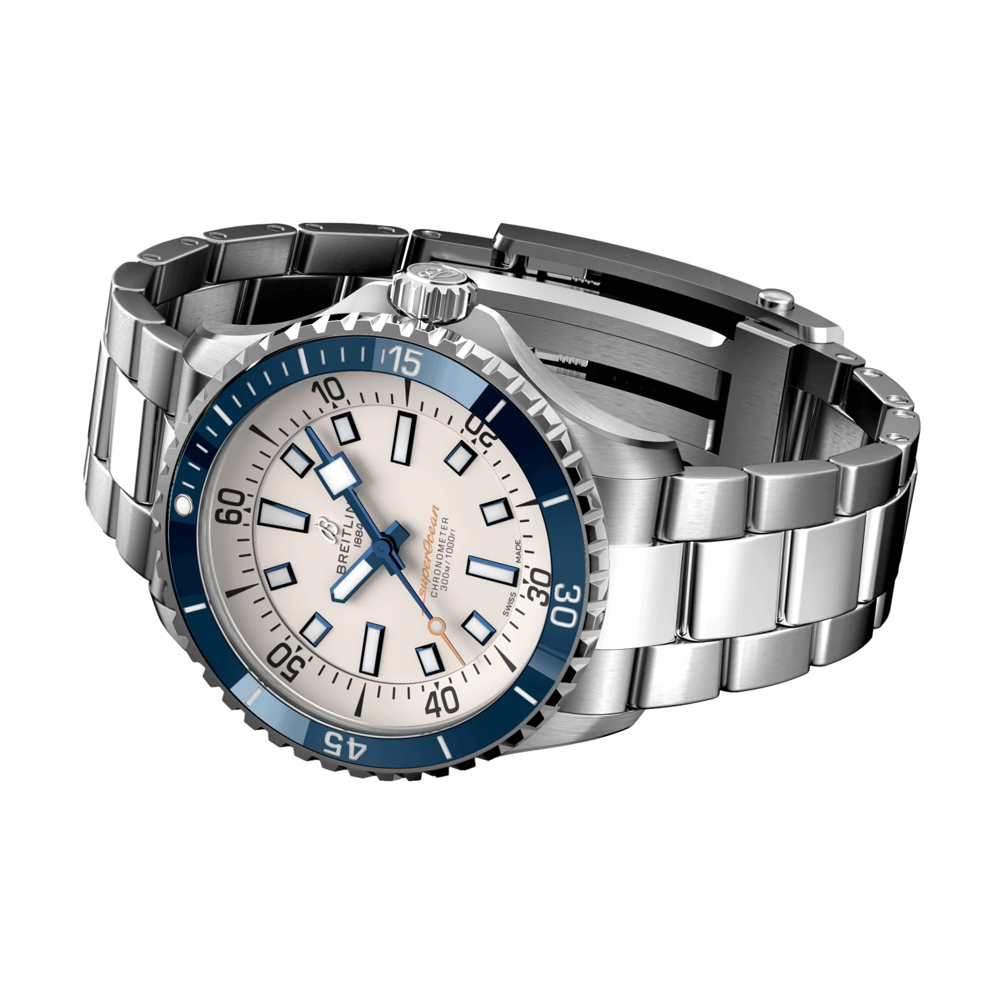Superocean Automatic 42mm - Cream on Bracelet - Image 3