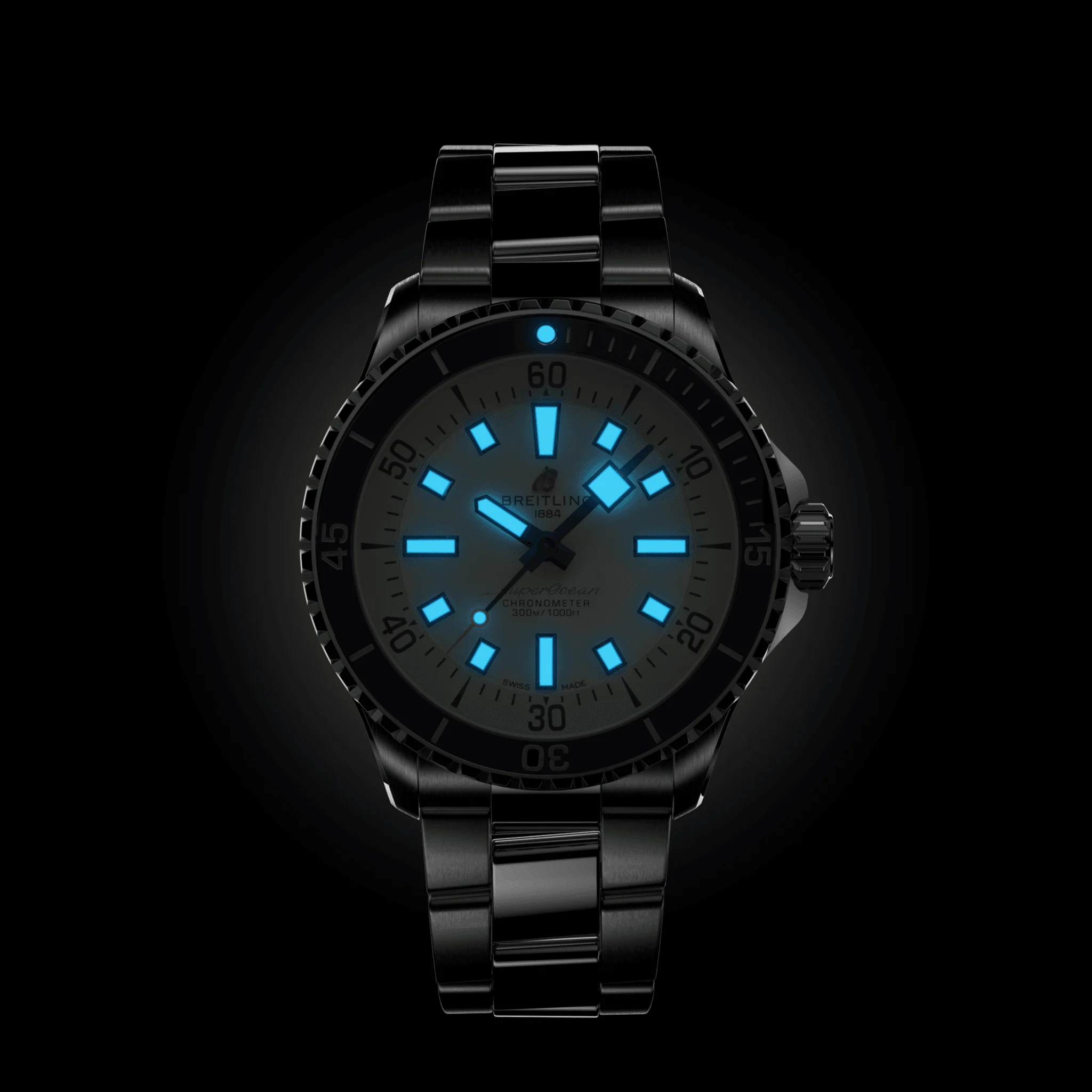 Superocean Automatic 42mm - Cream on Bracelet - Image 6