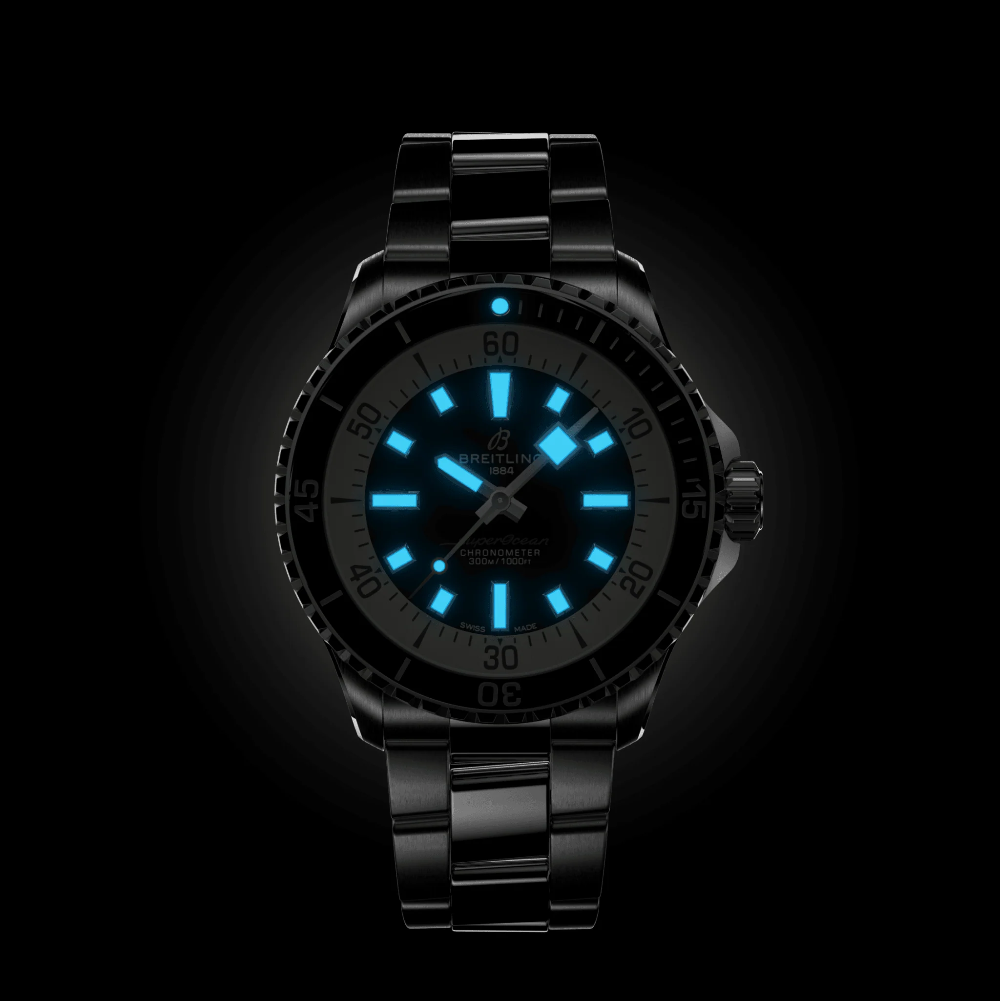 Superocean Automatic 42mm - Black on Bracelet - Image 5