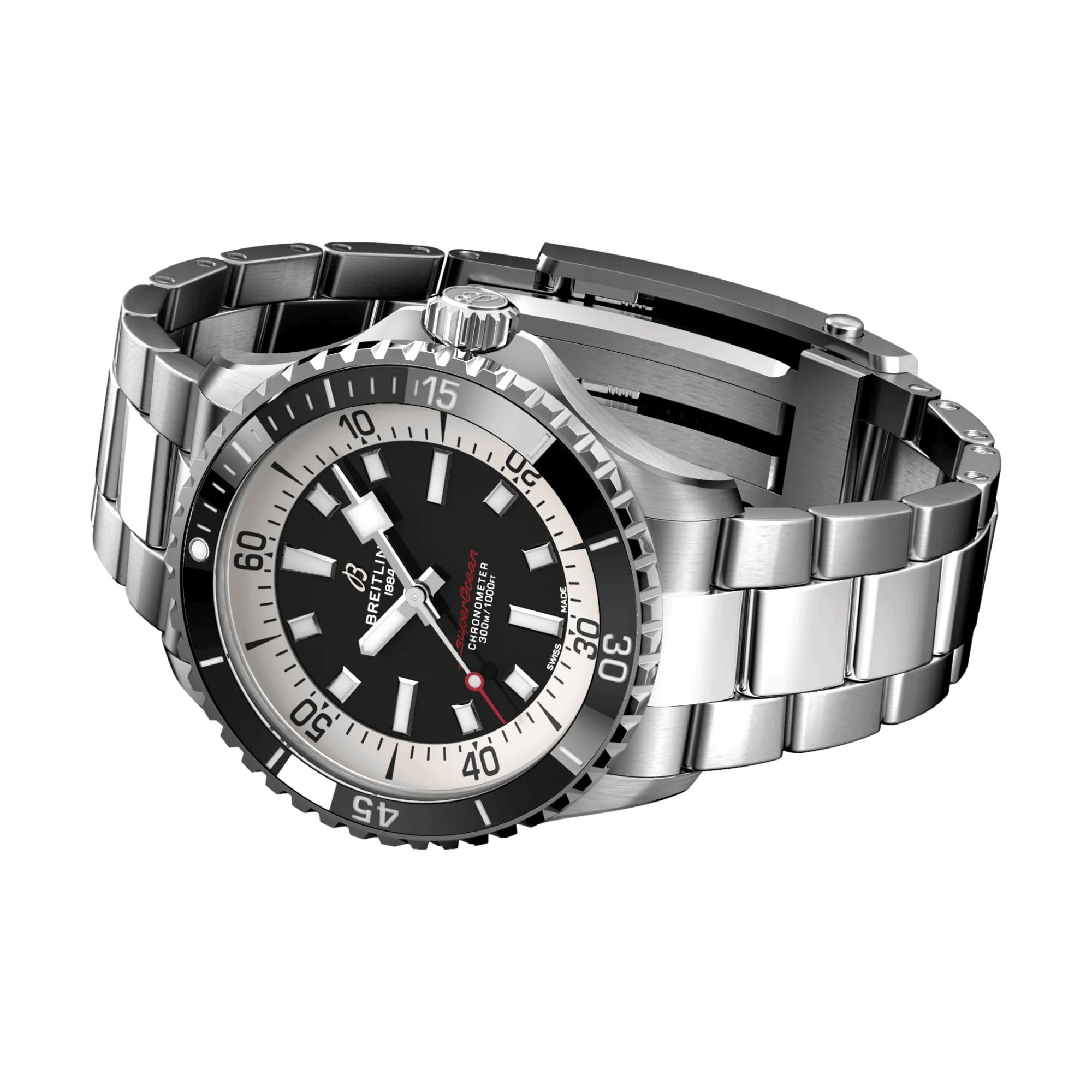 Superocean Automatic 42mm - Black on Bracelet - Image 6