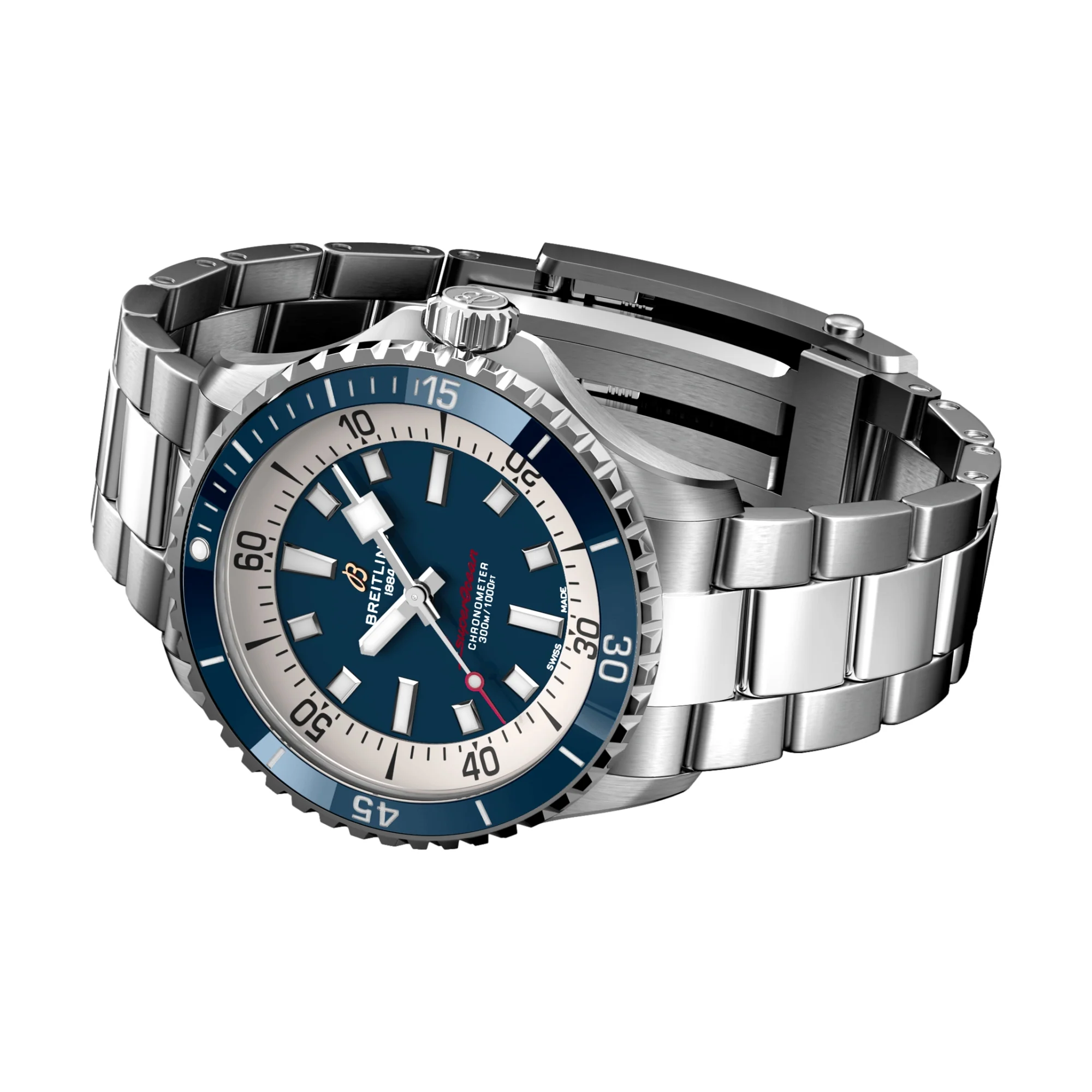 Superocean Automatic 42mm - Blue on Bracelet - Image 3