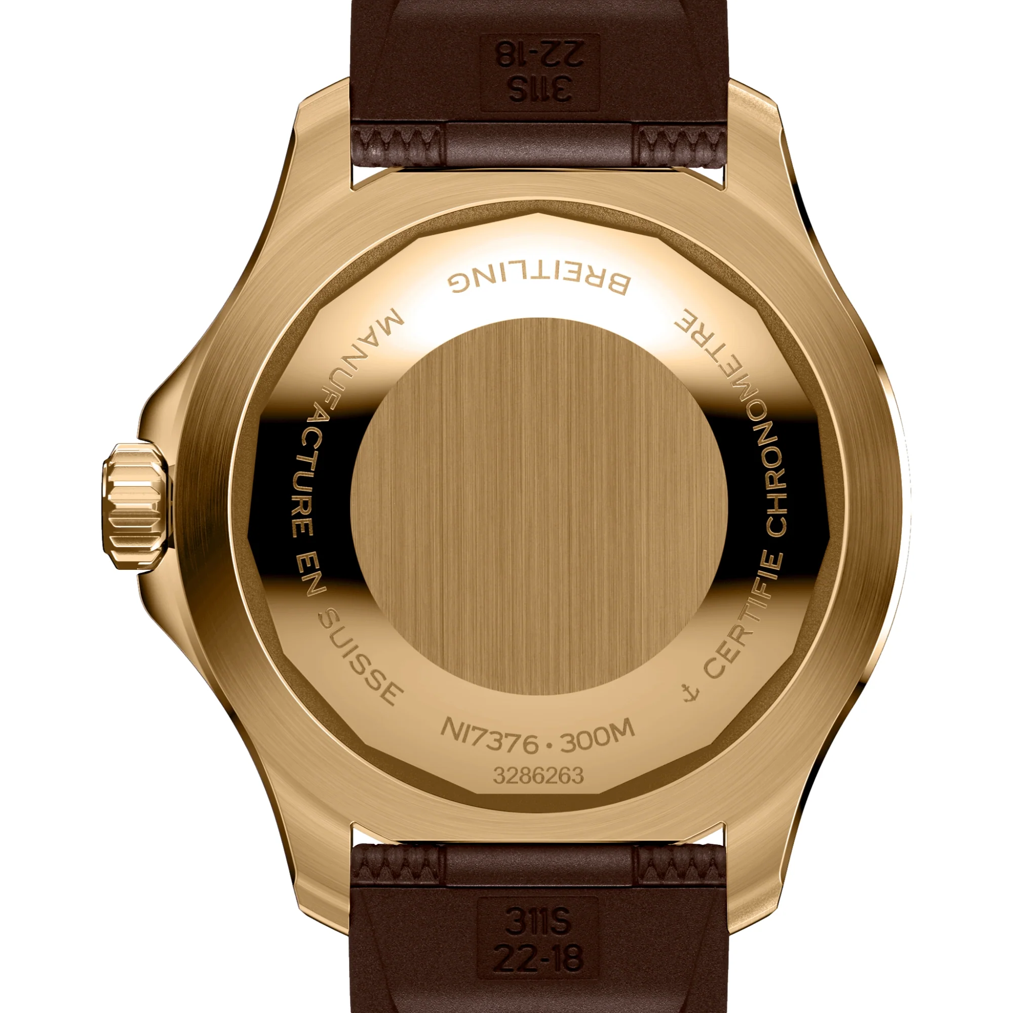Superocean Automatic Bronze 44mm - Brown on Rubber Strap - Image 4