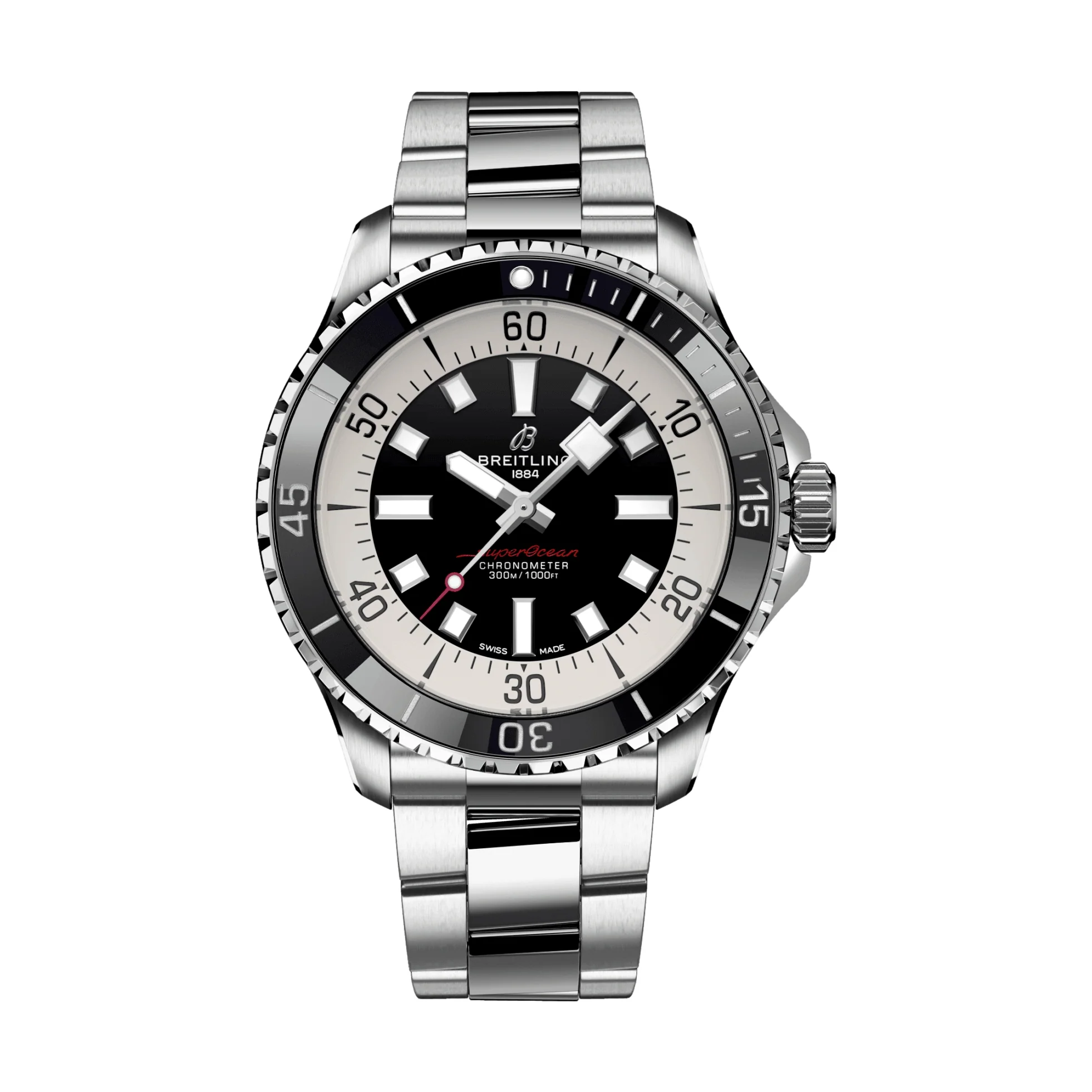 Superocean Automatic 44mm - Black on Bracelet