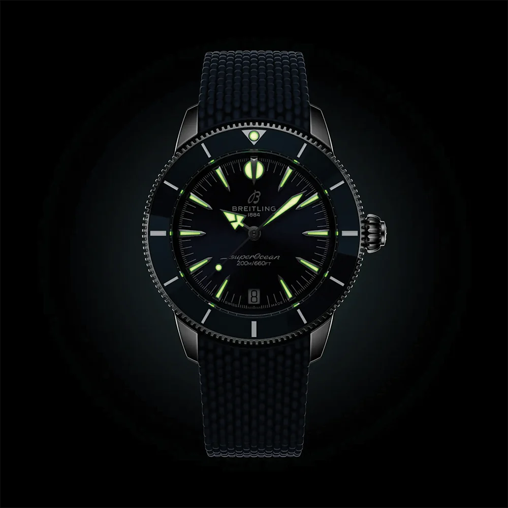 Superocean Heritage Automatic 36mm - Blue on Rubber Strap - Image 4