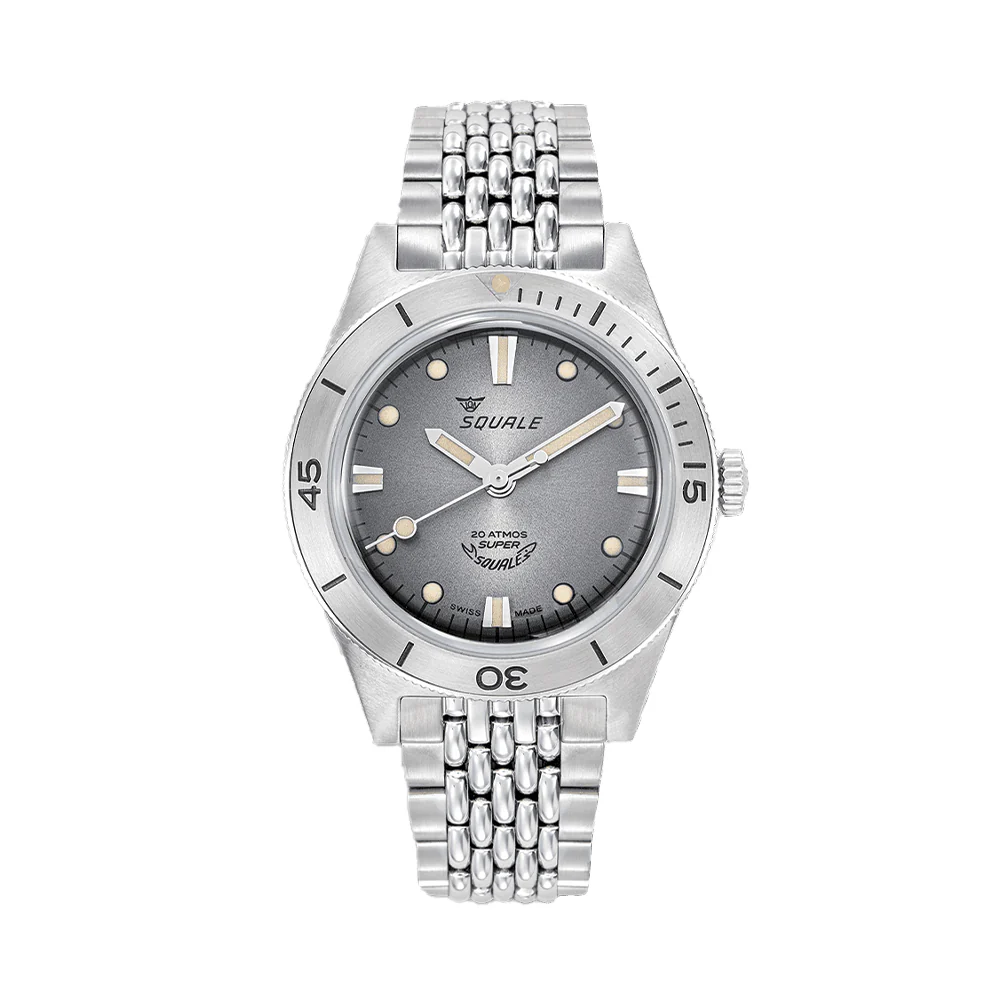 Super-Squale 38mm - Sunray Grey on Bracelet