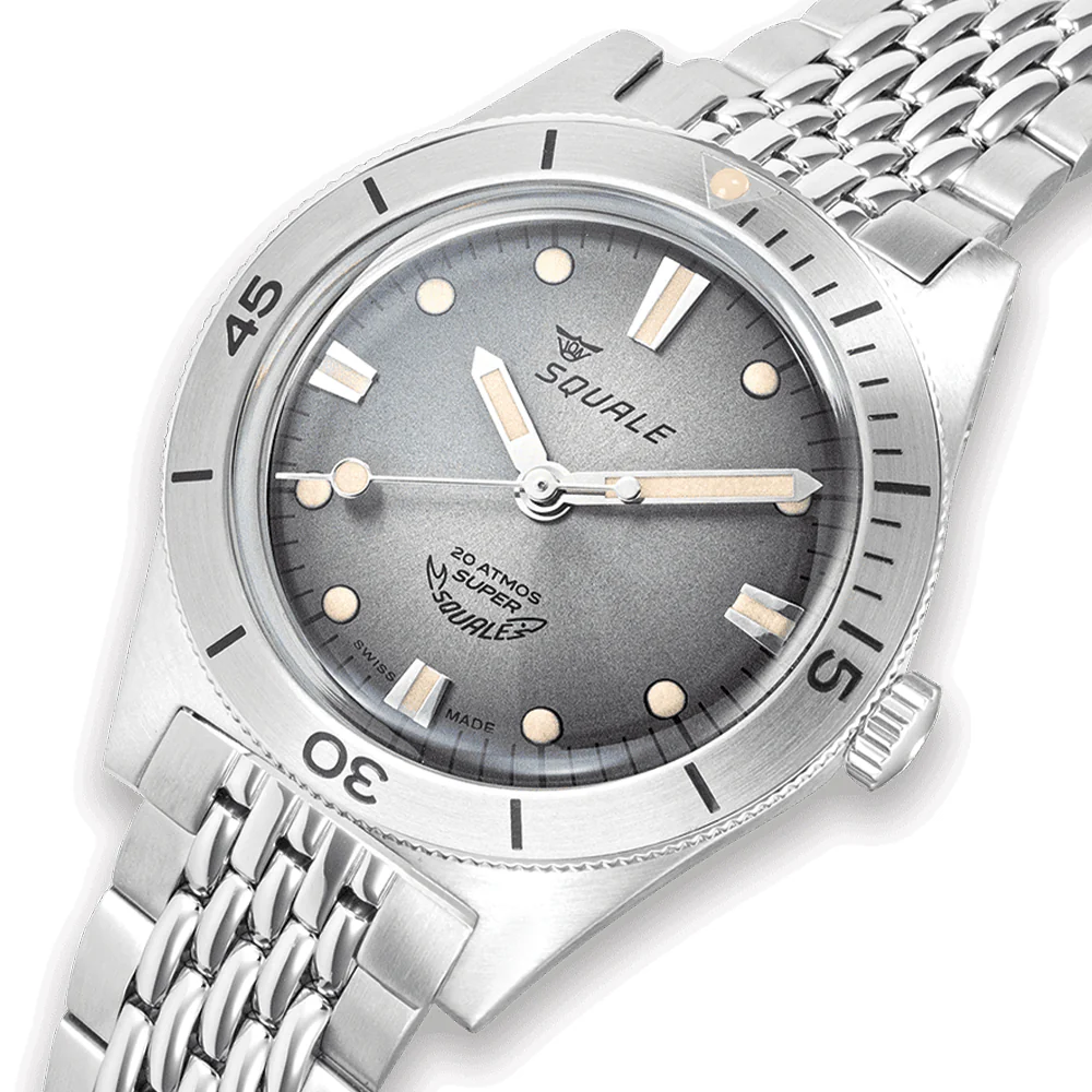 Super-Squale 38mm - Sunray Grey on Bracelet - Image 3