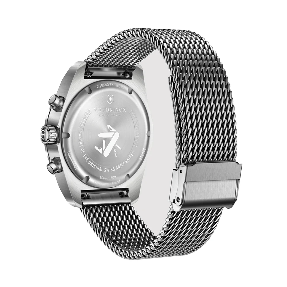 Swiss Army Chrono Quartz 42mm - Black on Bracelet - Image 4