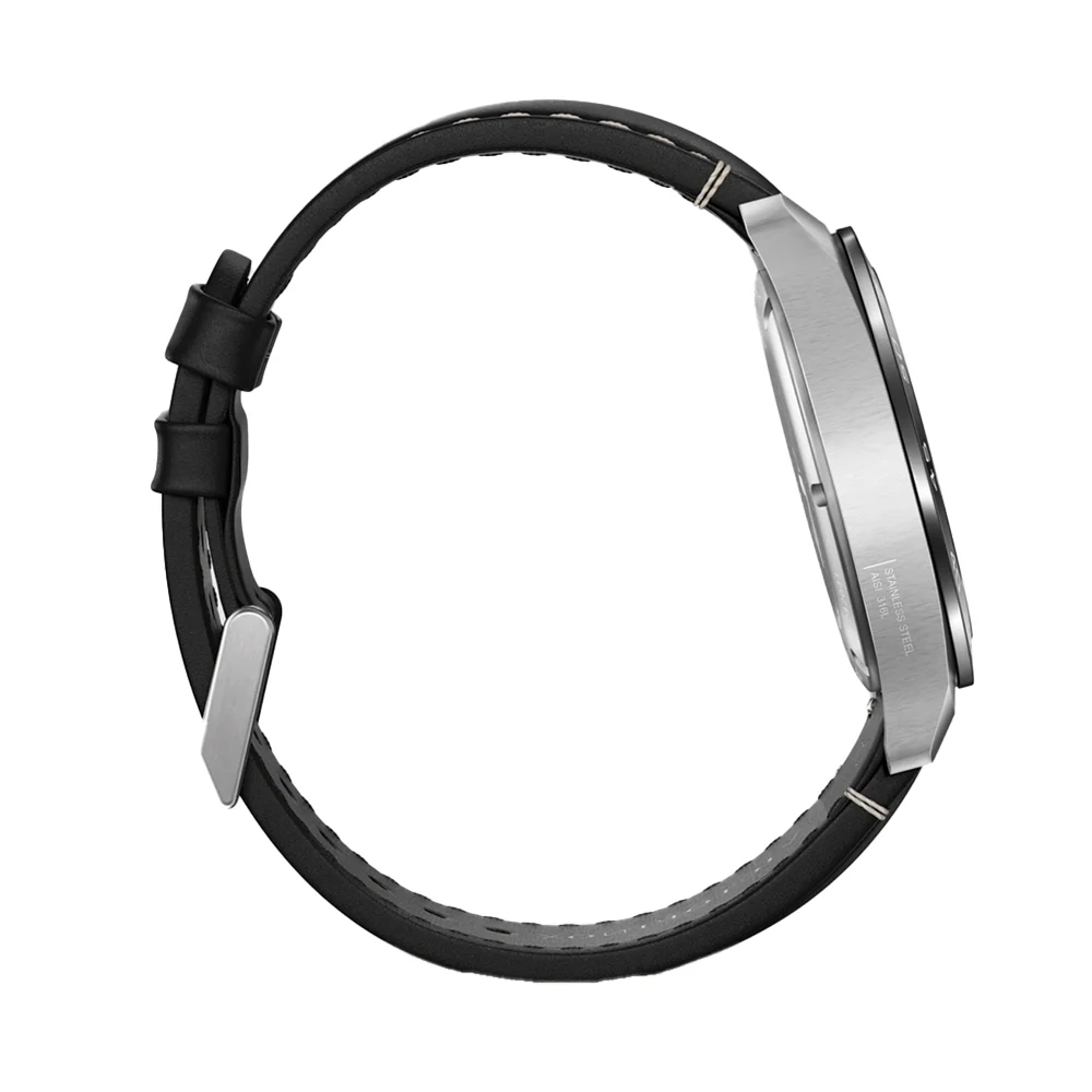 Swiss Army Quartz 42mm - Black on Black Leather Strap - Image 6