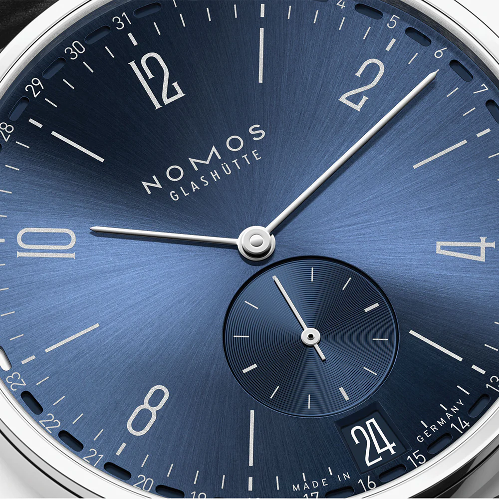 Tangente 2Date 37.5mm - Blue on Leather Strap - Image 4