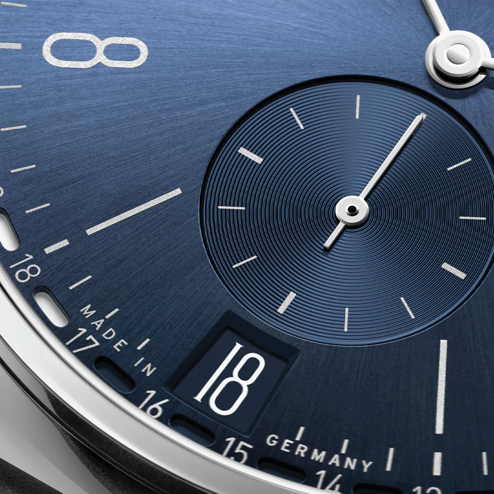 Tangente 2Date 37.5mm - Blue on Leather Strap - Image 5