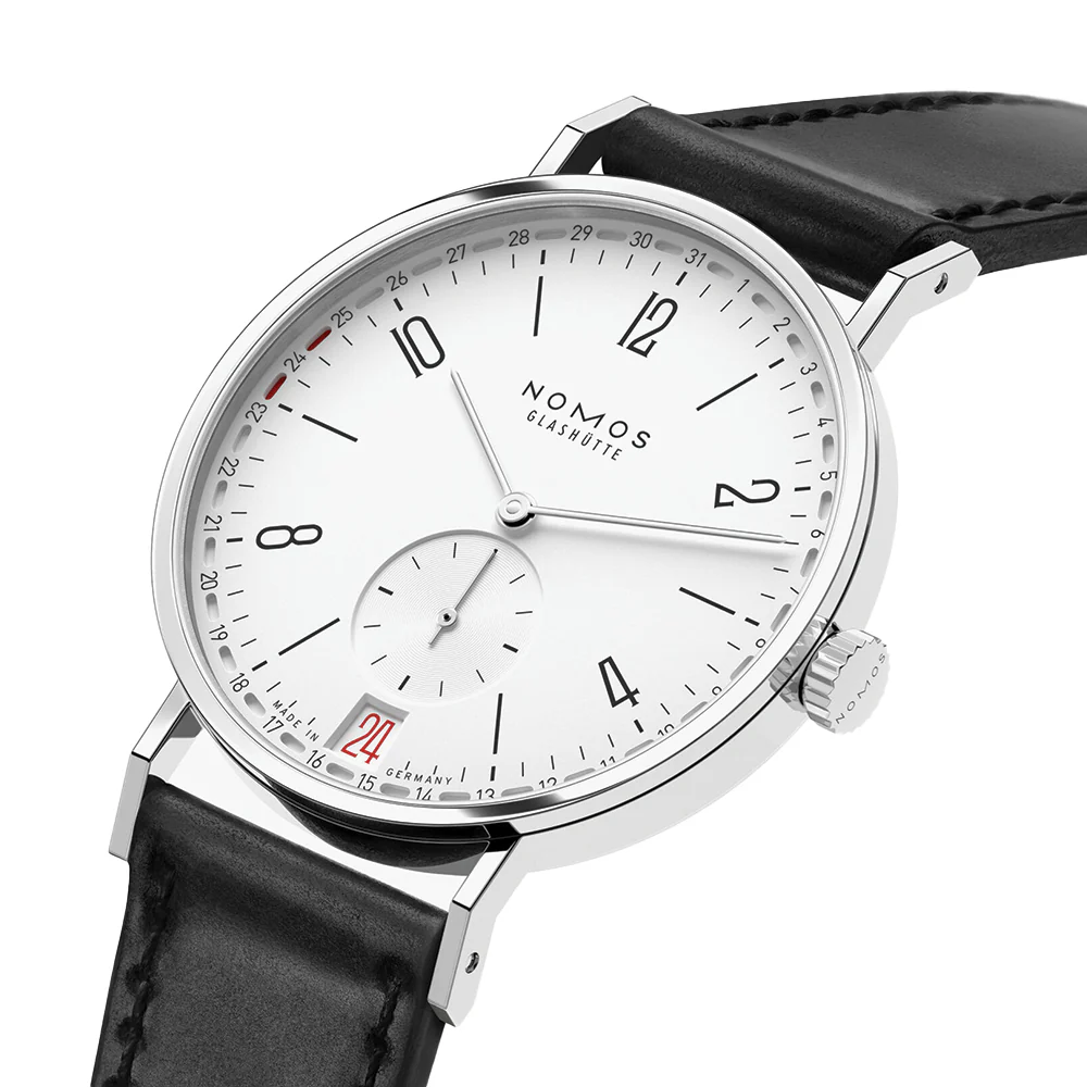 Tangente 2Date 37.5mm - Silver on Leather Strap - Image 2