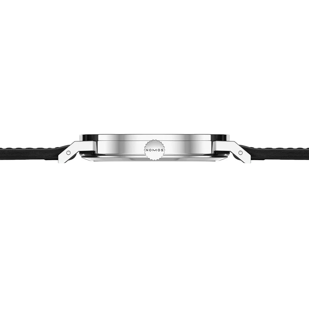 Tangente 2Date 37.5mm - Silver on Leather Strap - Image 8