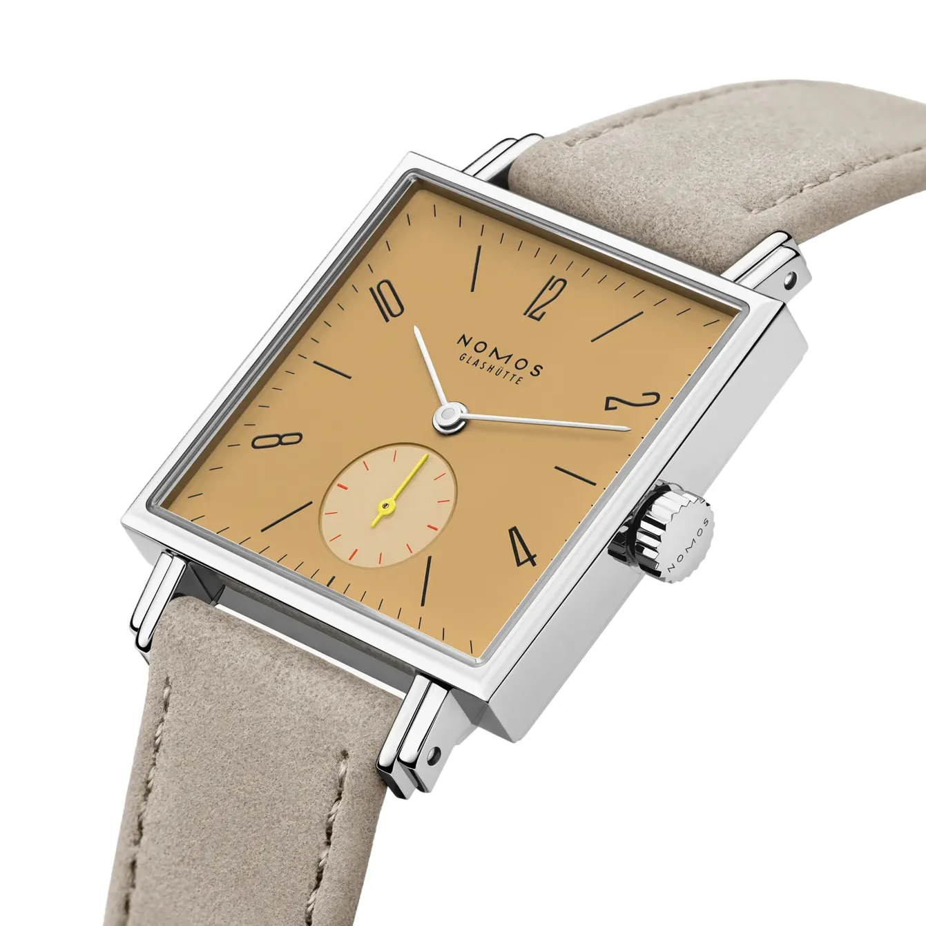 Tetra Ochra Sapphire Back 29.5mm - Ocher Yellow on Strap - Image 2