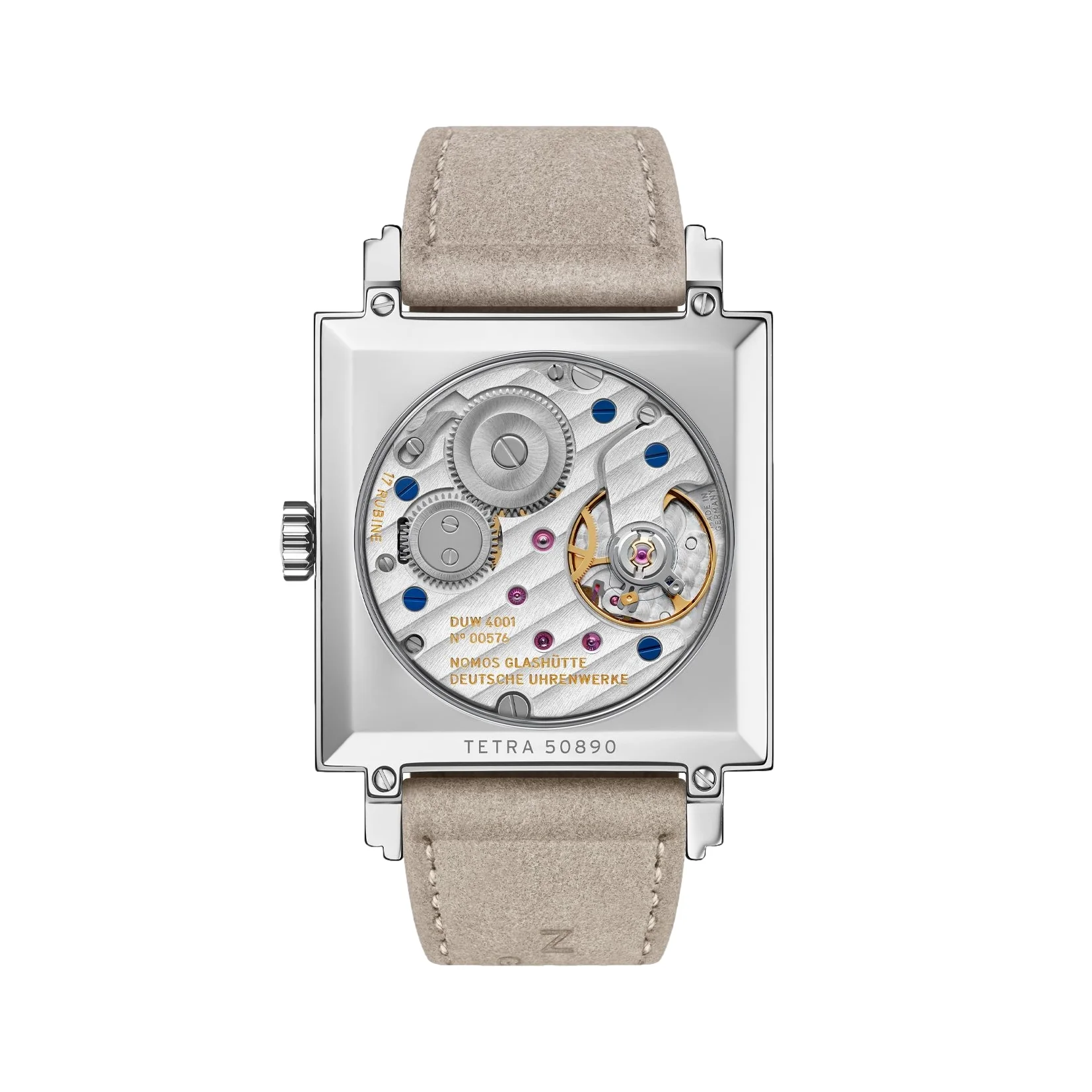 Tetra Ochra Sapphire Back 29.5mm - Ocher Yellow on Strap - Image 6