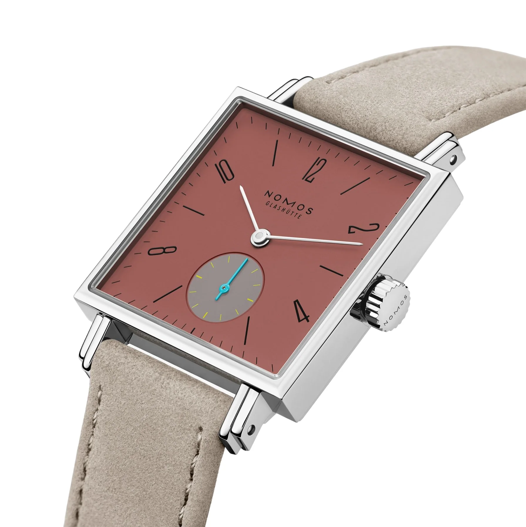 Tetra Terra Sapphire Back 29.5mm - Terracotta Red on Strap - Image 2