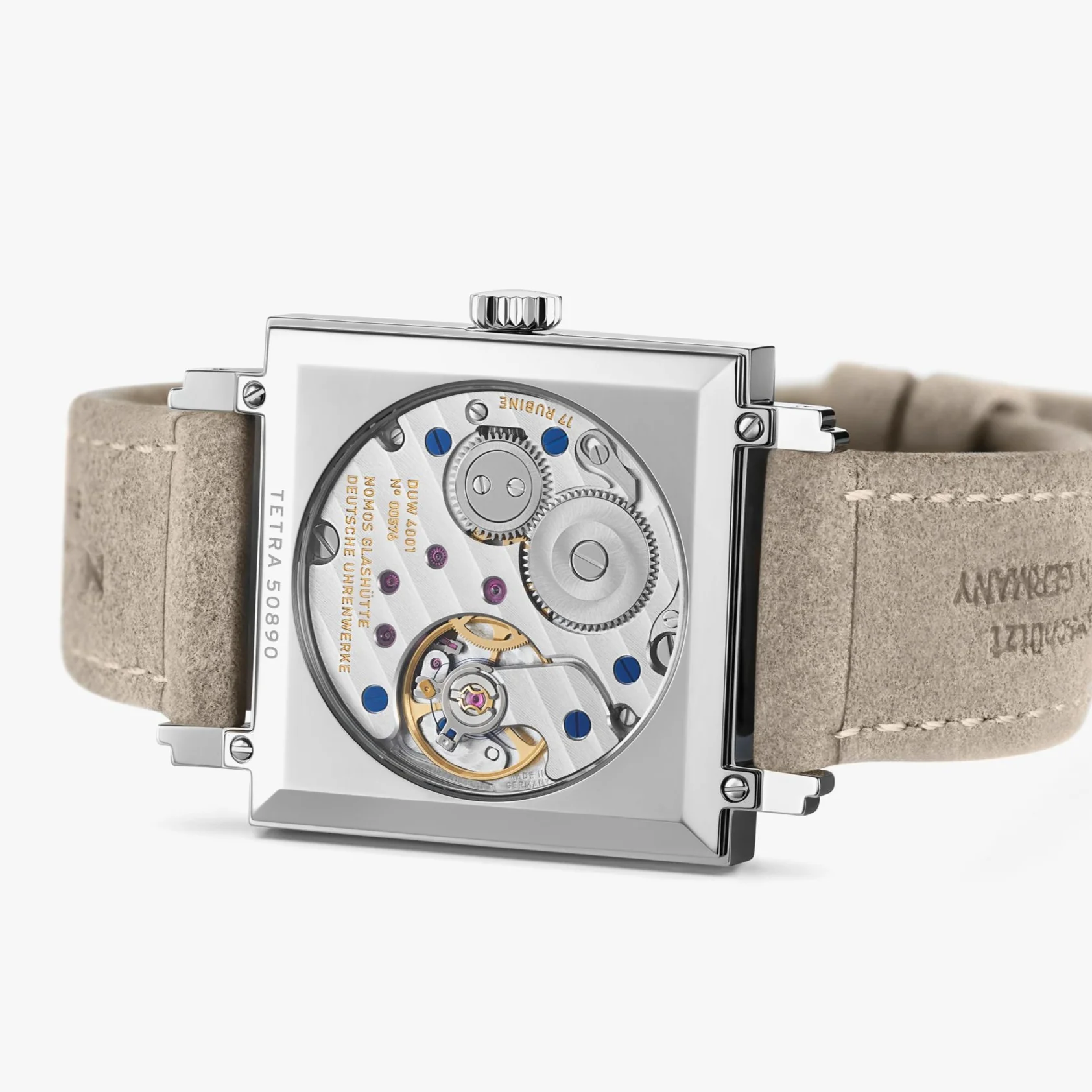 Tetra Terra Sapphire Back 29.5mm - Terracotta Red on Strap - Image 6