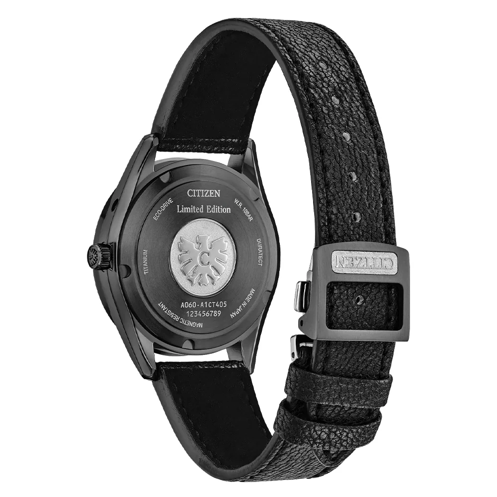 The CITIZEN Eco-Drive Super Titanium™ Limitied Edition 38.3mm - Brown on Leather Strap - Image 3