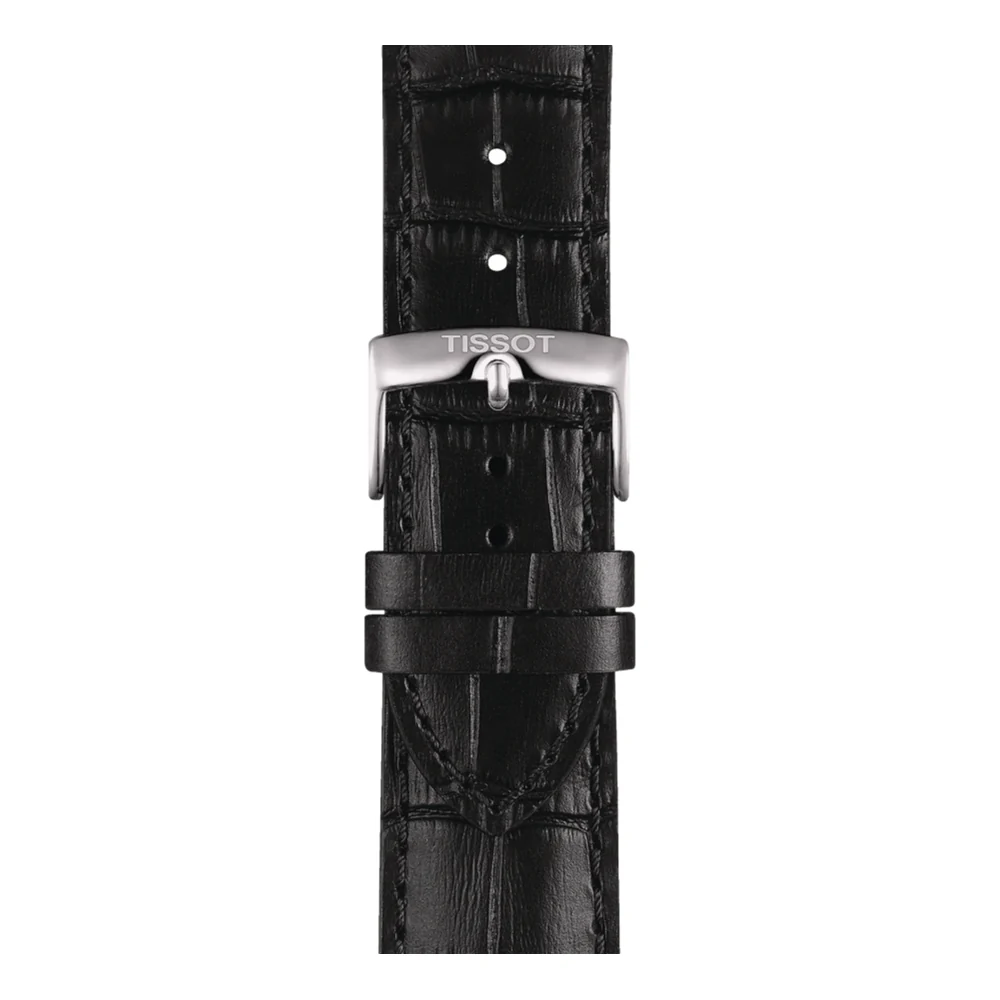 Tissot Official Black Leather Strap 22mm