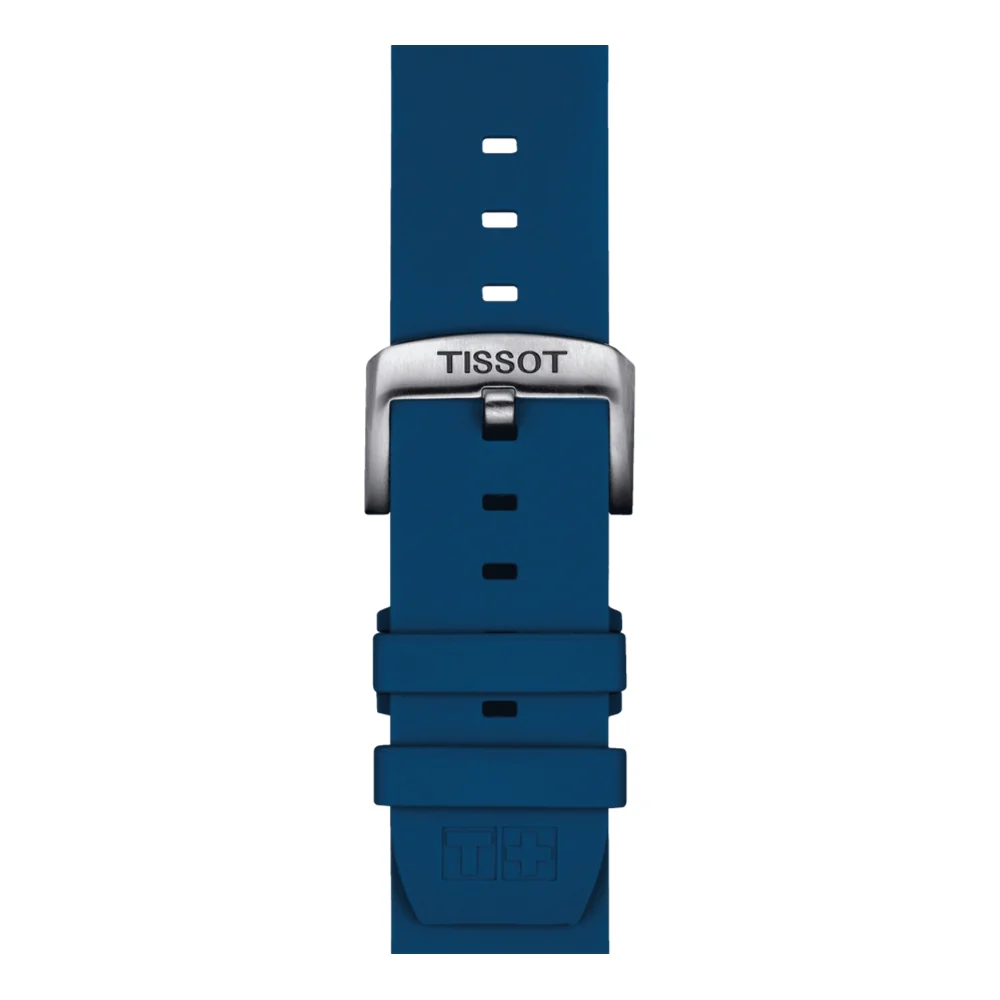 Tissot Official Blue Silicone Strap 22mm