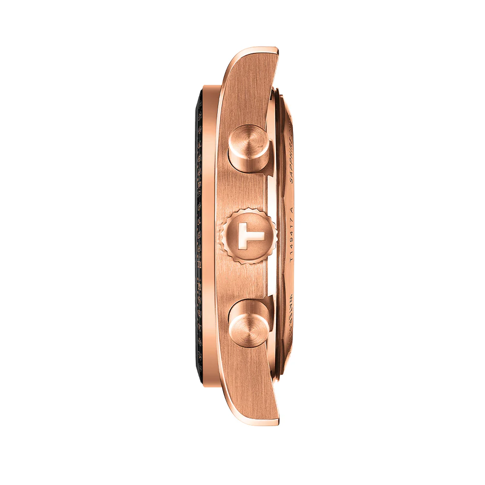 PR516 Quartz Chronograph Rose Gold PVD 40mm - Black on Bracelet - Image 4